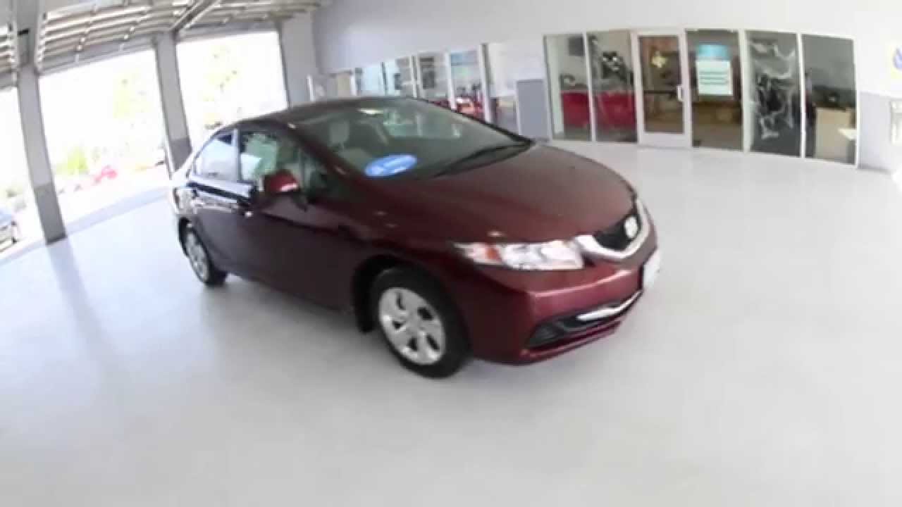 Certified Preowned 2013 Honda Civic LX Sedan 17,967 miles Stock 