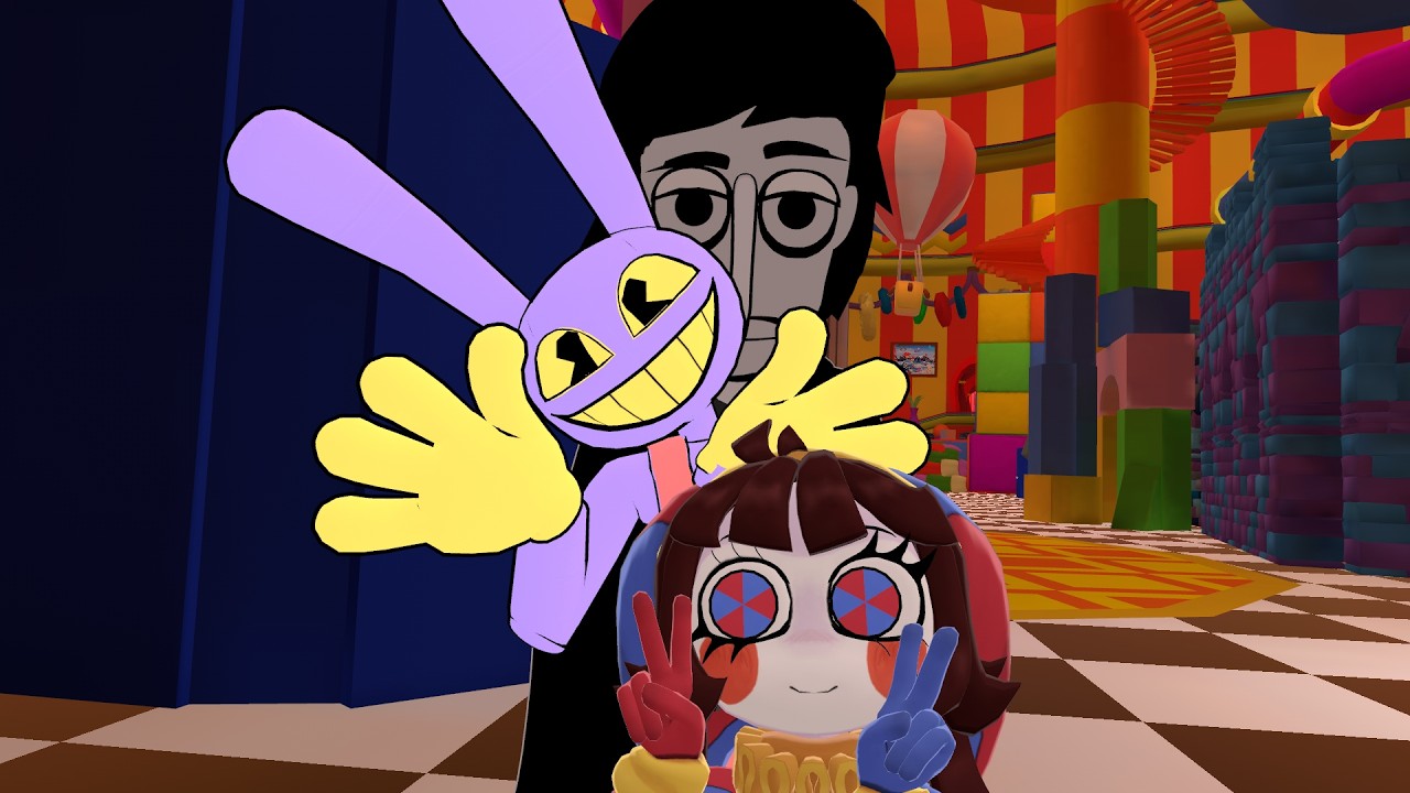 Pomni shows purgey around the circus