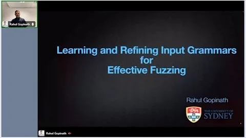 SBST 2022: Rahul Gopinath's Tutorial on Learning a...