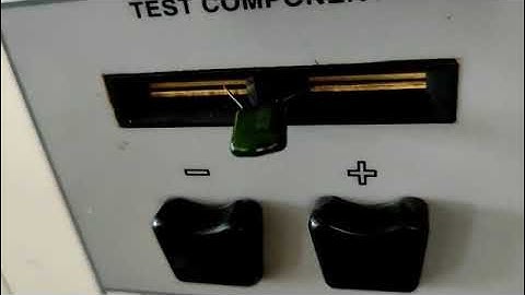 Measurement of component values  using LCR-Q  Meter