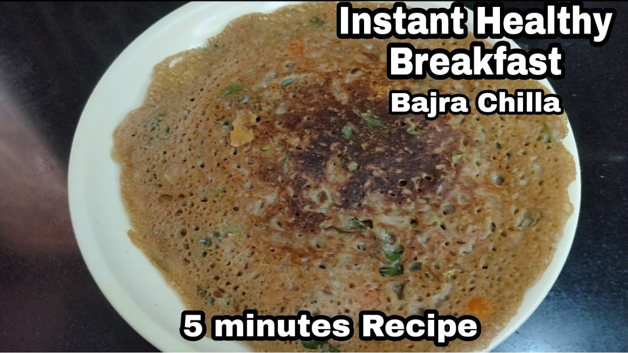 Bajra Chilla Recipe Millet Recipe Quick Breakfast Recipe Healthy