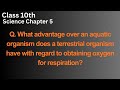 Advantage of  terrestrial organism over aquatic with regard to obtaining oxygen for respiration?