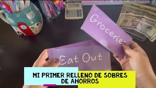 Primer video rellenando sobres de ahorro] primera quincena de Marzo] cash stuffing in Spanish