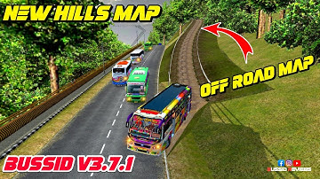 🎀🤩NEW HILLS&OFF ROAD MAP MOD BUSSID V3.7.1💥😎