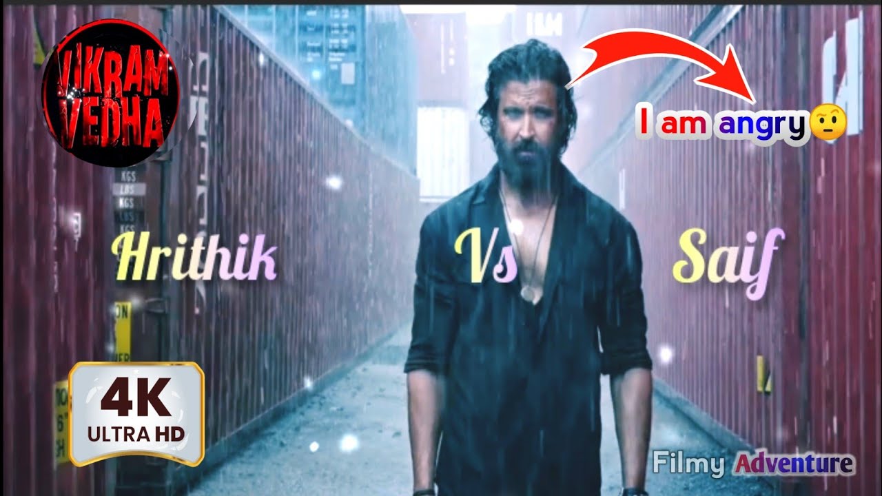 Vikram Vedha : Hrithik vs Saif Best highlights movie scene[ Amazing Fight Scene ] - Filmy Adventure