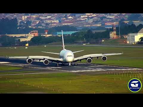 Pouso do Airbus A380 da Emirates em São Paulo/Guarulhos (SBGR)