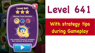 Inside Out Thought Bubbles - Level 641 - Tips and Strategy Gameplay Walkthrough Youtube No Boosters
