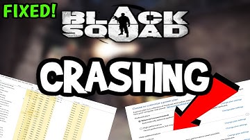 How To Fix Black Squad Crashing! (100% FIX)