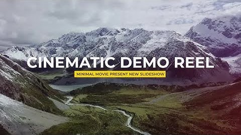Clean Cinematic Demo Reel Premiere Pro Templates