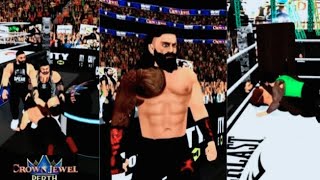 Wr3D 2K25Jey Uso Spear To Roman On Table Bronson & Breakker Power Bomb On Table