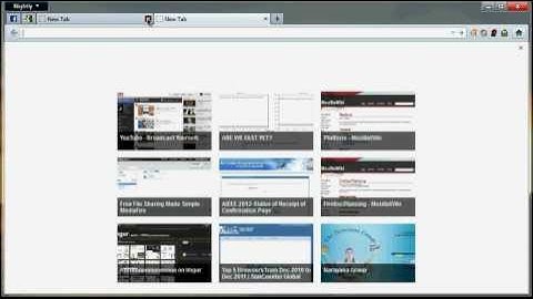 Firefox 13 - New Tab Page (OLD)