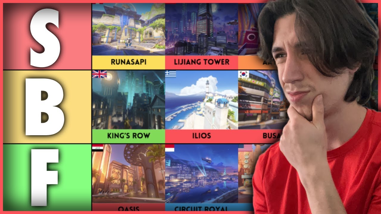 The ULTIMATE Map Tier List For Overwatch 2