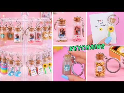 8 DIY Mini Bottle KEYCHAINS You'll Want To Make and Gift