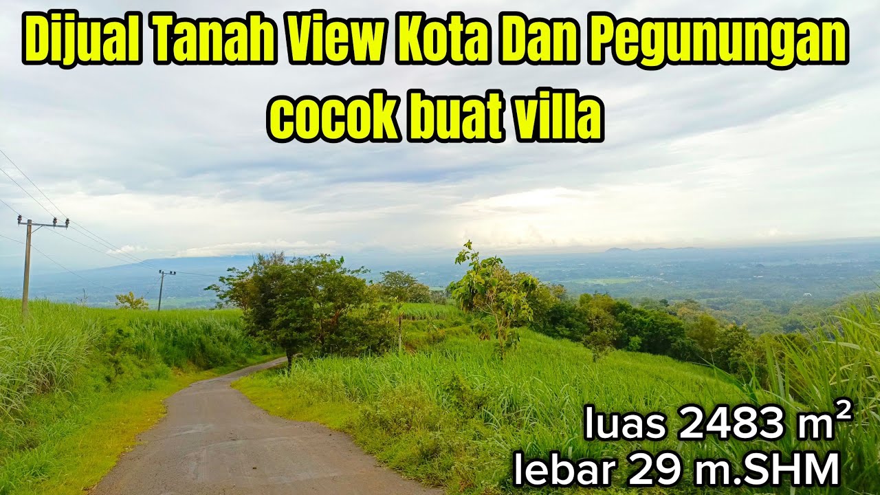 Dijual Tanah View Kota Dan Pegunungan Cocok Buat Villa 2483 m²( 082194791760 )