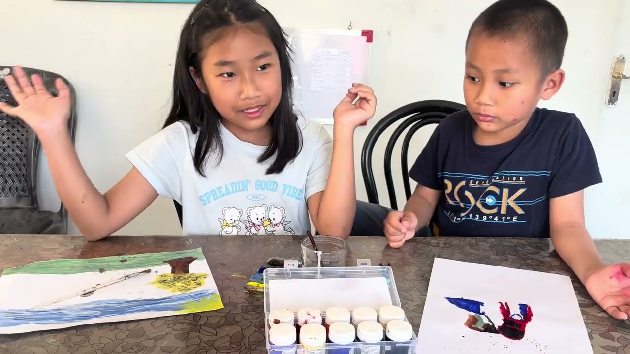 Painting 🎨 🖼️ | cycling 🚴‍♀️ | obstacle course training 😆 | #vlog #mizoram #lunglei