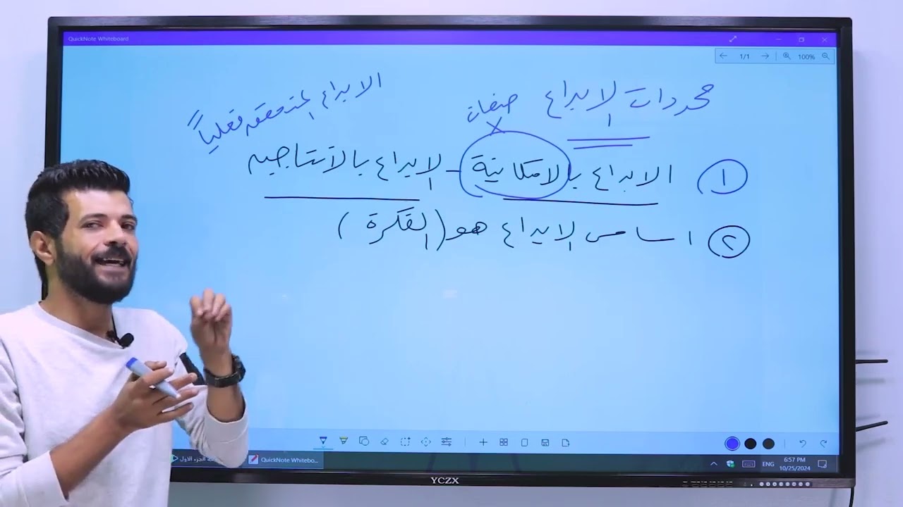 اسهل طريقة لشرح مادة سيكولوجية الإبداع. كلية التجارة .الفرقة الأولى 2025 ا. هشام عبدالله