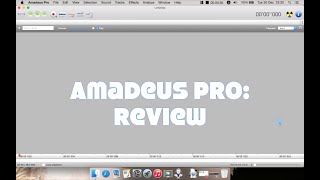 Amadeus Pro Mac Audio Editor: Review