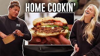 How an NFL Player Makes the Perfect Burger During Quarantine | LA Chargers