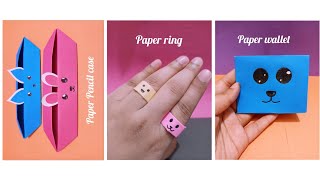 3 Easy, Cute DIY Paper Craft Ideas | School Craft Project Ideas | DIY Origami Craft #diy #craft #art