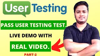PASS USER TESTING TEST LIVE DEMO.