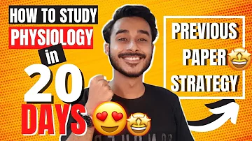 How to study physiology in medical school | How to pass physiology exam in 20 days