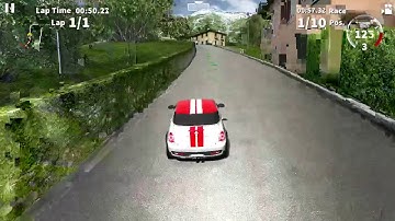 Mini Cooper Coupe Chase view Lake Como Race track GT Racing 2 Gameplay #16