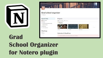 Notion Grad School Template - Organize literature with Notero (Notion + Zotero)