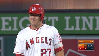 Trout collects 1,000th hit on his birthday