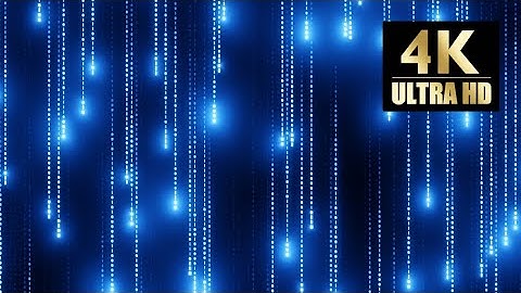 Background Video - Glitter Rain Blue - DJ - VJ Loops - Motion Design - 4K - UHD