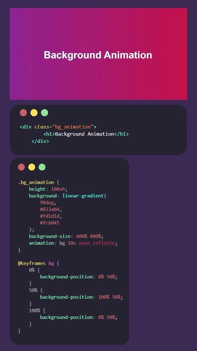 #SHORTS Background Animation CSS - YouTube