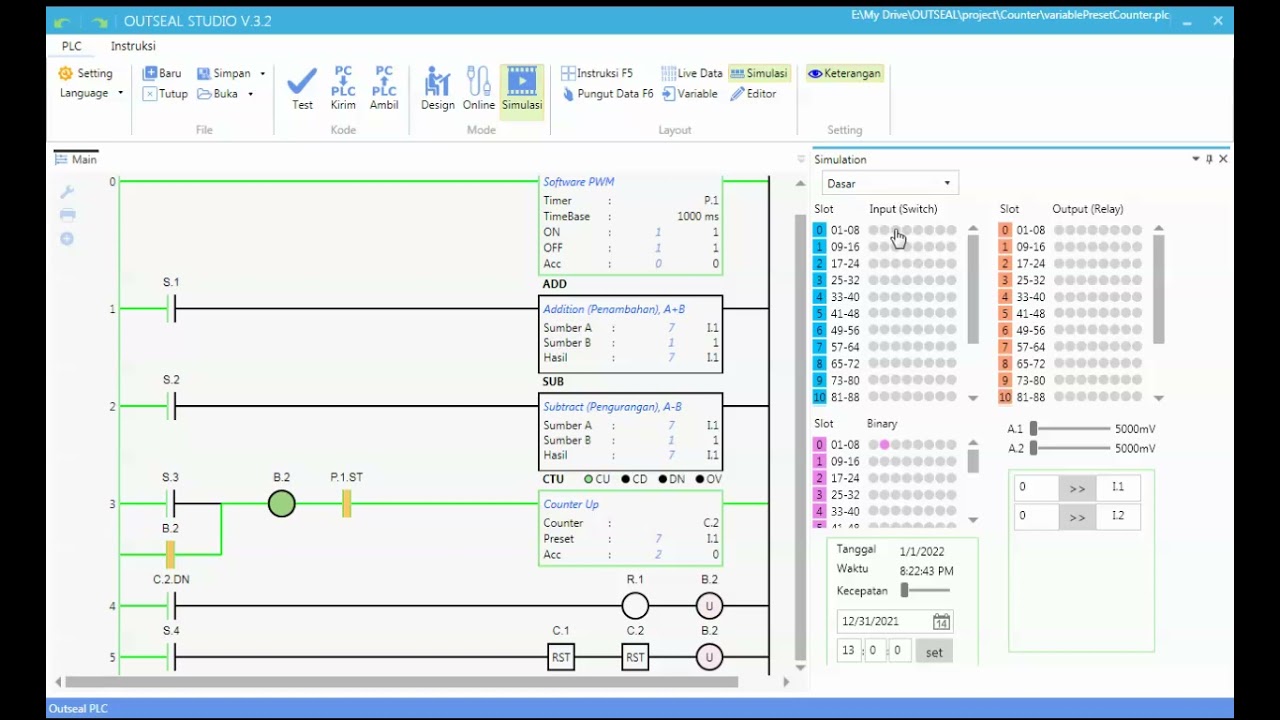 Outseal Studio V3.2 Variable Preset Counter - YouTube