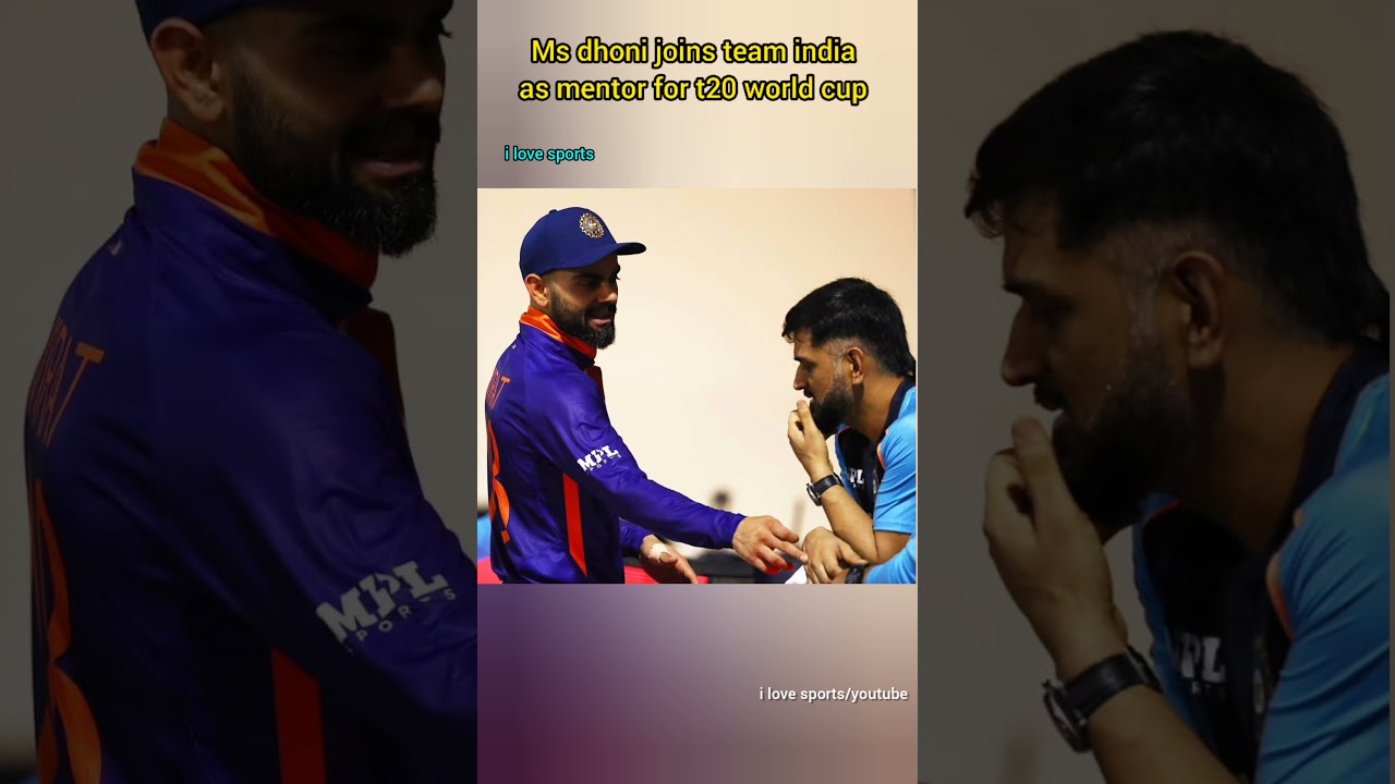 ms dhoni joins team india for t20 world cup 2021 