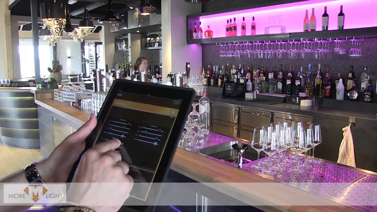 Domotica in de horeca, verlichtingsplan gerealiseerd door Morelight