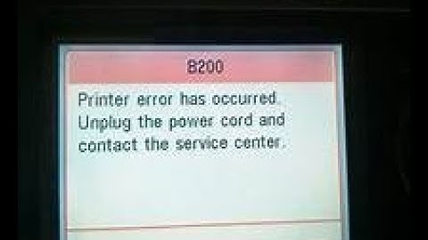 Canon MX870 B200 Error Solved FOR REAL