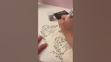 How to emboss #invites #howto #lettering #calligraphy #cuteideas #embossing #embossed #papercraft
