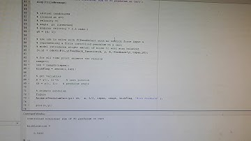 MatLab ode45 function with feedback task 5