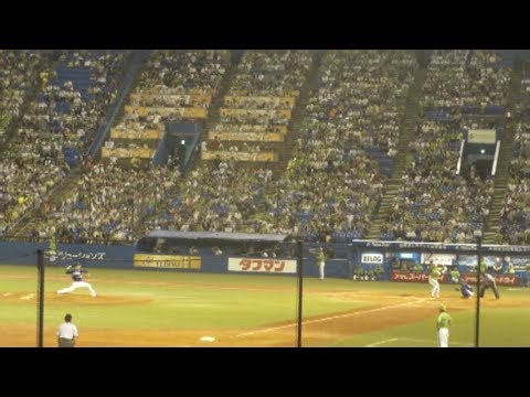 ヤクルト 村上宗隆 2打席連続ホームランの2本目　ヤクルト vs 中日　2019年8月17日(土)
