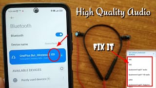 Bluetooth neckband High Quality audio not support in Redmi mobile | Bluetooth audio codec