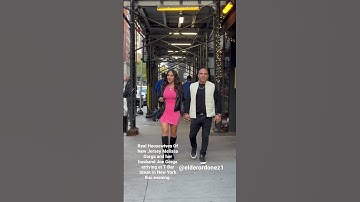 Real Housewives Of New Jersey Melissa Gorga and  husband Joe arriving at T-Bar in NYC this evening.