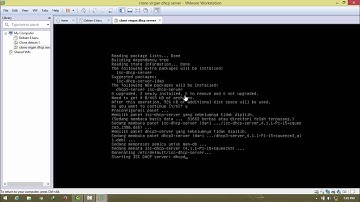 Cara konfigurasi dhcp server debian 6 di VMware
