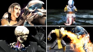 Mortal Kombat 9 - All Fatalities, X-Ray & Babalities