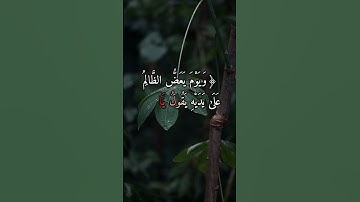 ويوم يعض الظالم على يديه يقول ياليتني اتخذت مع الرسول سبيلا | الآية 27 من سورة الفرقان