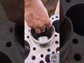 Liner clearance checking with piston #mechanic #youtubeshorts #shortsfeed #viralshorts #engine #fyp