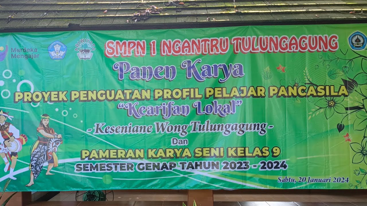 panen karya kearifan lokal reog kendang SMPN 1 NGANTRU TULUNGAGUNG