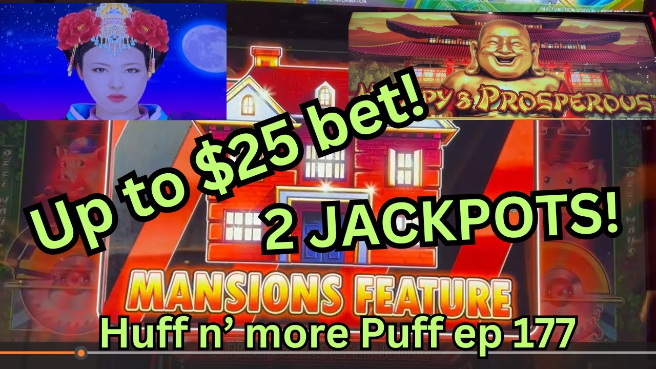 How to win on cold slot machine? 2 Jackpots! Rampart High Limit Dragon Link & Huff n' more Puff 177