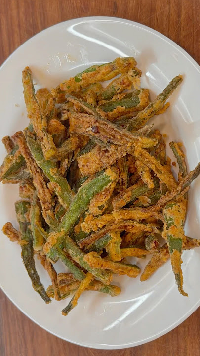 Crispy Bhindi fry recipe ASMR