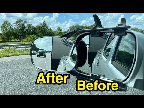 Budget universal towing mirror for RV & trailers - setup & review.