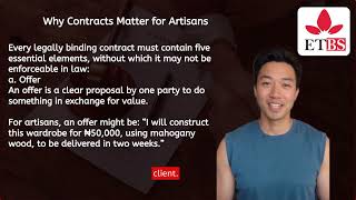 legal rights and contracts for artisans Module 4  Drafting, Negotiating, and Understanding Contracts