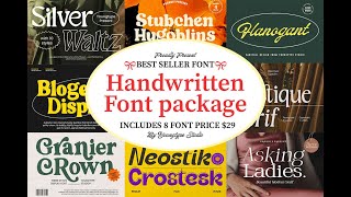 Handwritten Font Package Font Download