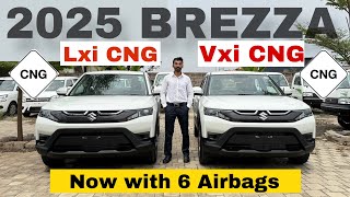 2025 Brezza Lxi Cng Vs Vxi Cng